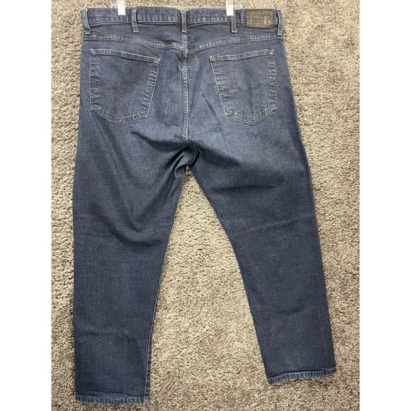 Polo Ralph Lauren Jeans Men 44B X 30 Blue Denim Cotton Prospect Straight Stretch - Picture 2 of 16